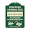 Signmission Reserved Parking for New Mothers Unauthorized Vehicles Towed Away Alum Sign, 24" x 18", G-1824-23089 A-DES-G-1824-23089 - alternate 1